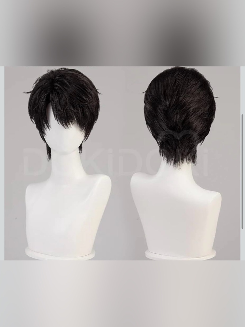 Men's Dark Brown Cosplay Caleb Wig Heat Resistant NWOT